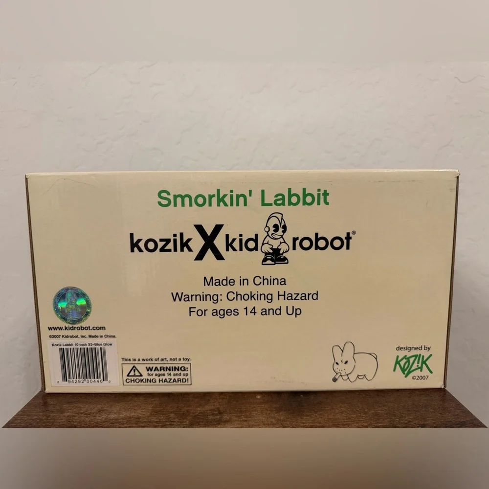 Frank Kozik SIGNED Kidrobot 10" Blue Labbit - Picture 6 of 11